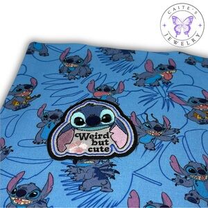 Handmade Small Book/Kindle Sleeve with a Disney Stitch Fabric